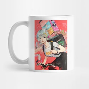 girl illustration Mug